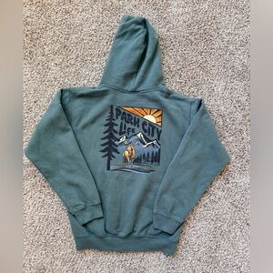 Park City Adventure Kids Hoodie - Teal